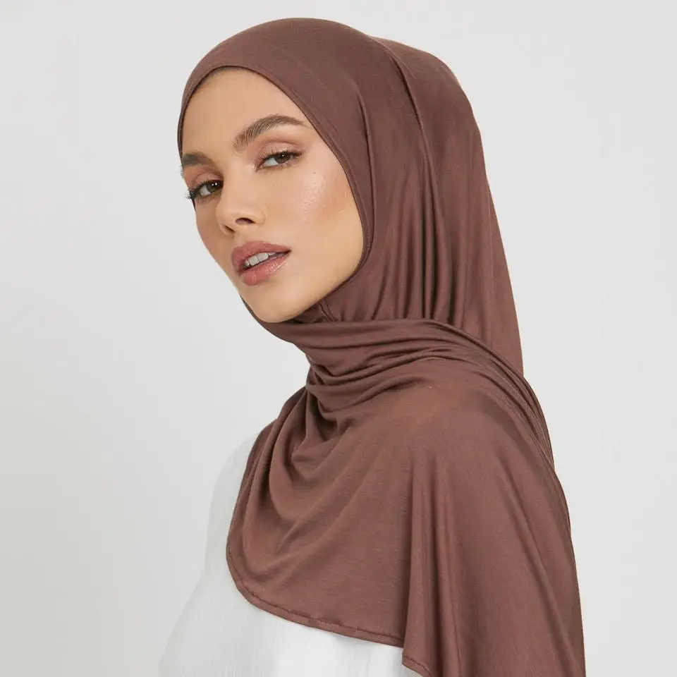 Oversized Soft Jersey Hijab Premium Boho-Style Solid Color +29 Colors, 180cmx100cm, Lightweight Breathable, Modesty Cover, MH1141