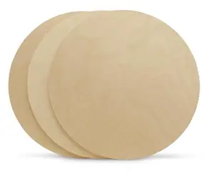 Birch Plywood 3 Pack of 15 Inch Rounds - Natural Finish, Lightweight and Durable Wooden Construction
