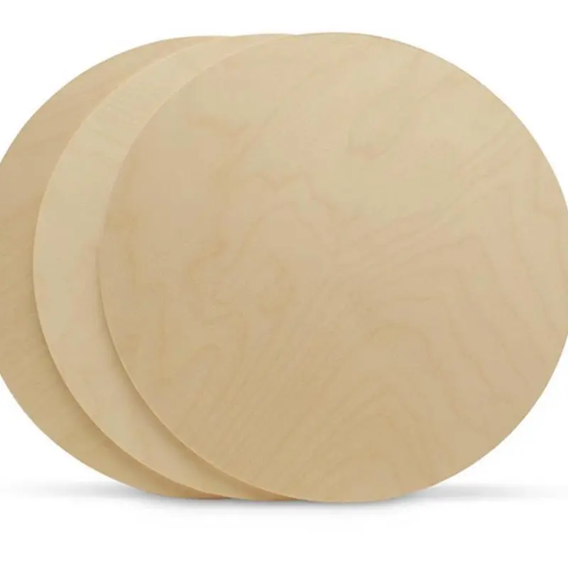Birch Plywood 3 Pack of 15 Inch Rounds - Natural Finish, Lightweight and Durable Wooden Construction