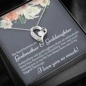 Goddaughter Necklace, Godmother To Goddaughter Gift, Necklace Gift For Goddaughter From Godmother, Godmother & Goddaughter Necklace, Beautiful Necklace for Daughter - Perfect Gift for Birthdays, Holidays, or Special Occasions