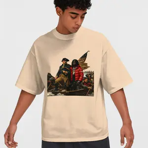 Chief K x Washington Shirt Crossing the Delaware Tee US History Tee Meme, Funny Washington Crossing Meme Graphic Shirt