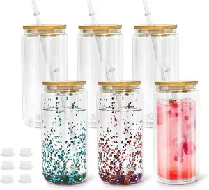 20oz Clear Acrylic Snow Globe Cup With Plugs | Snowglobe Tumblers