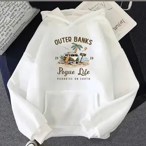 Outer Banks Pogue Life Graphic Hoody Hoodies, New Women Fashion Aesthetic Sweatshirts , Outer Bank Shirt, For Men, For Women