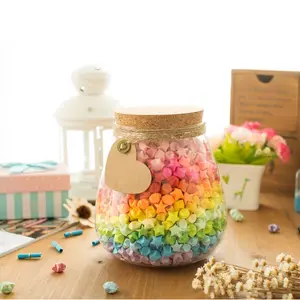 Origami Star Strips 540 Pieces, 10 Colors Dual-Sided Lucky Stars, Multicolor Decorative Craft Materials, Ideal for Creative Projects and Gifts