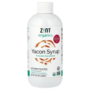Zint Organics, Yacon Syrup, Prebiotic Sweetener, 8 fl oz (236 ml)