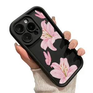 Chic Lily Charm Pattern TPU Phone Case for iPhone 17 16 15 14 Pro Max 13 Mini 12 Mini 13 12 11 Air XR XS Plus Shockproof Drop Protection Rugged Durable Silicone Cover Cellphone Protective phone cases