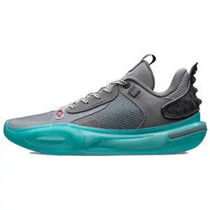 LiNing All City 11 TNS Team No Sleep Abrasion Resistant Breathable Coverage Low top Basketball Shoes Men's Snow Gray ABAT005-5
