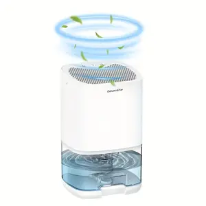 Portable Silent Dehumidifier with 7 Color Night Light, Energy Saving and Humidity Control - Suitable for Living Room, Bedroom, Basement - Ideal for Wet Environments - Perfect Gift for Homeowners