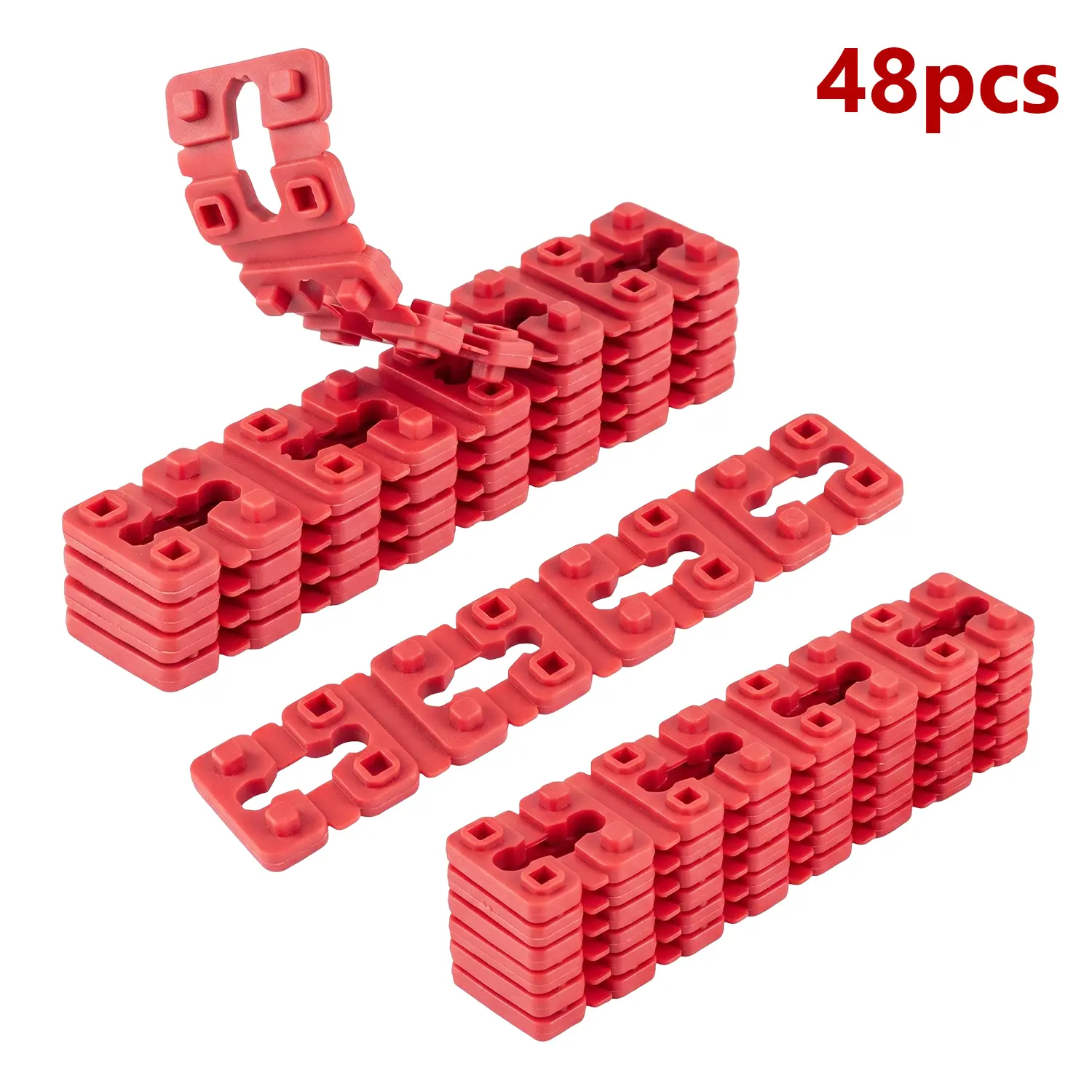48 PCS Outlet Spacers for Electrical Box, Non-Conductive Receptacle Spacers for Fixing Loose or Recessed Outlets, Stackable Plastic Socket Shims for Switch Alignment and Leveling, Electrical Outlet Shims/Light Switch Spacer