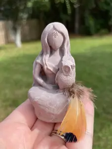 Athena and Owl Goddess Statue Figure