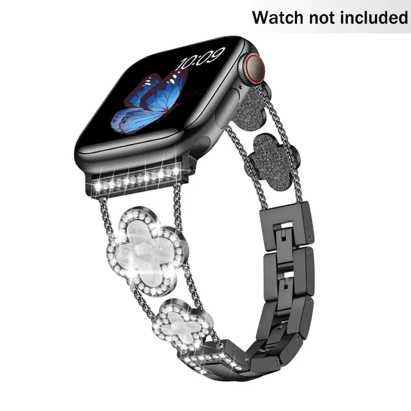 Fashion Slim Metal Bracelet for iWatch (Band Only) – Business & Dressy Strap Compatible with Series 1-11/SE/SE2/Ultra/Ultra2 (38-49mm) Women (Watch Not Included)#Summervibes