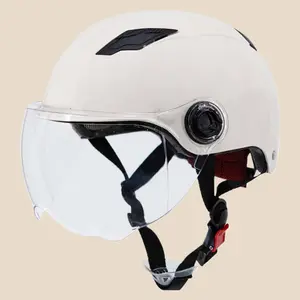 Breathable Summer Half Helmet For Electric Bike Men Women Motorcycle Riding Lightweight Airflow Design