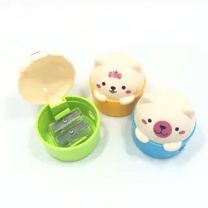 Cute Cartoon Cat Pencil Sharpener, Student Reward Gift, Adorable Bear Pencil Sharper, Ideal for Kids, School Supplies