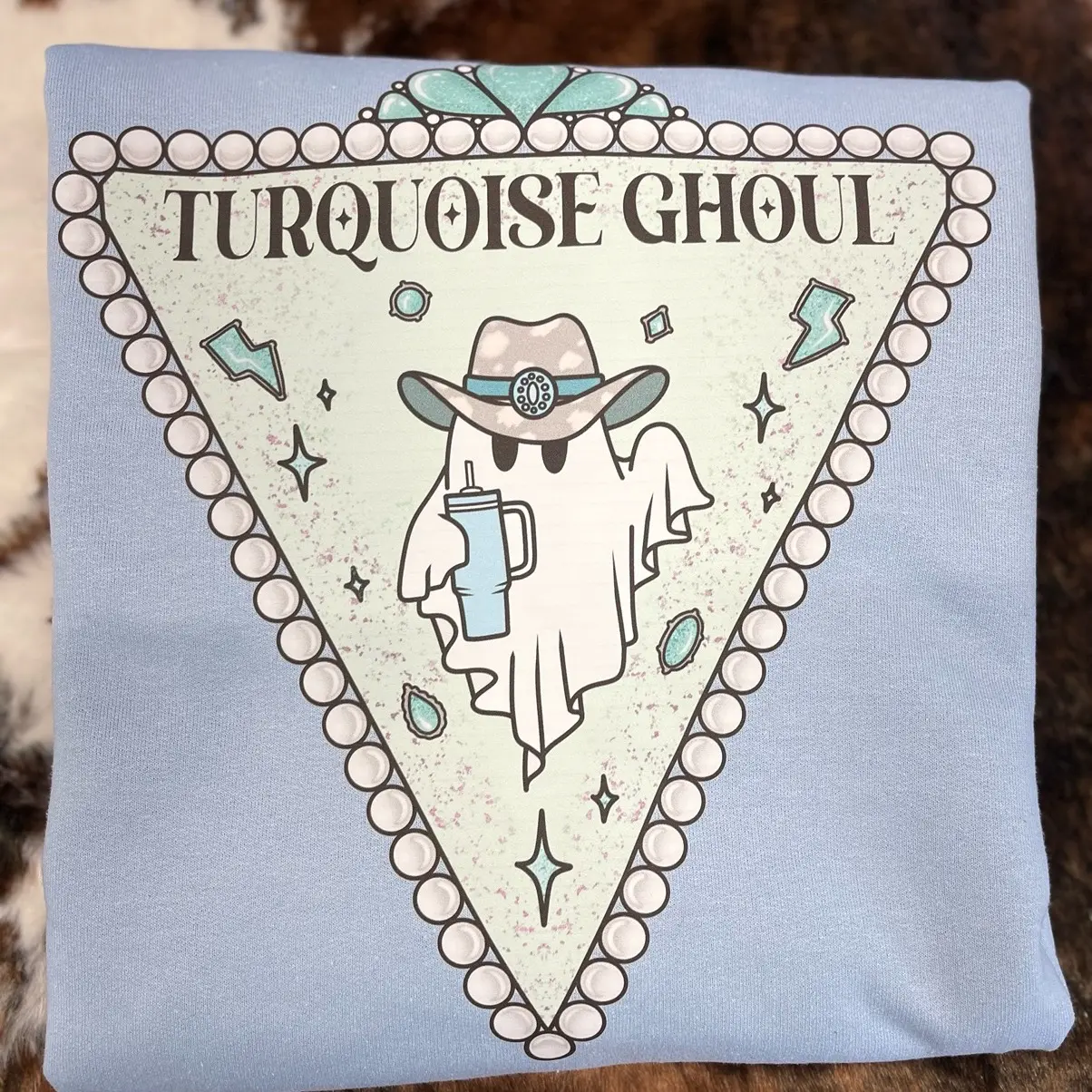 Turquoise Ghoul Sweatshirt