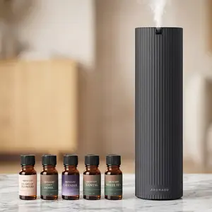 Smart Home Fragrance System Starter Kit - Up to 1500 Sq.Ft Coverage, Radar Mode, Includes 5 Fragrance Samples (Black)