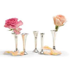Single Stem Vase Bagatelles - Silver-Plated Brass