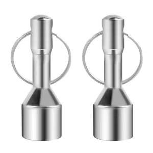 2Pcs Pocket Magnet Keychain for Home Office Locker Workplace Refrigerator Testing Metal Versatile Use