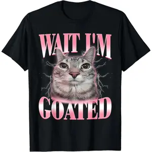 Hilarious Silly Cat Brainrot Meme T shirt for Men Women and Kids