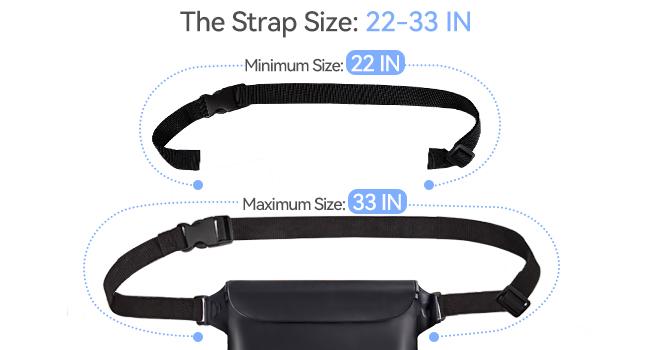 HEETA Waterproof Fanny Pack, Waterproof Pouch Dry Bag 2/3/4 Pack for Phone Passport Purse, Adjustable Waist Strap for Swimming Kayaking Boating Paddle Board Accessories Cruise Beach Camping Essentials