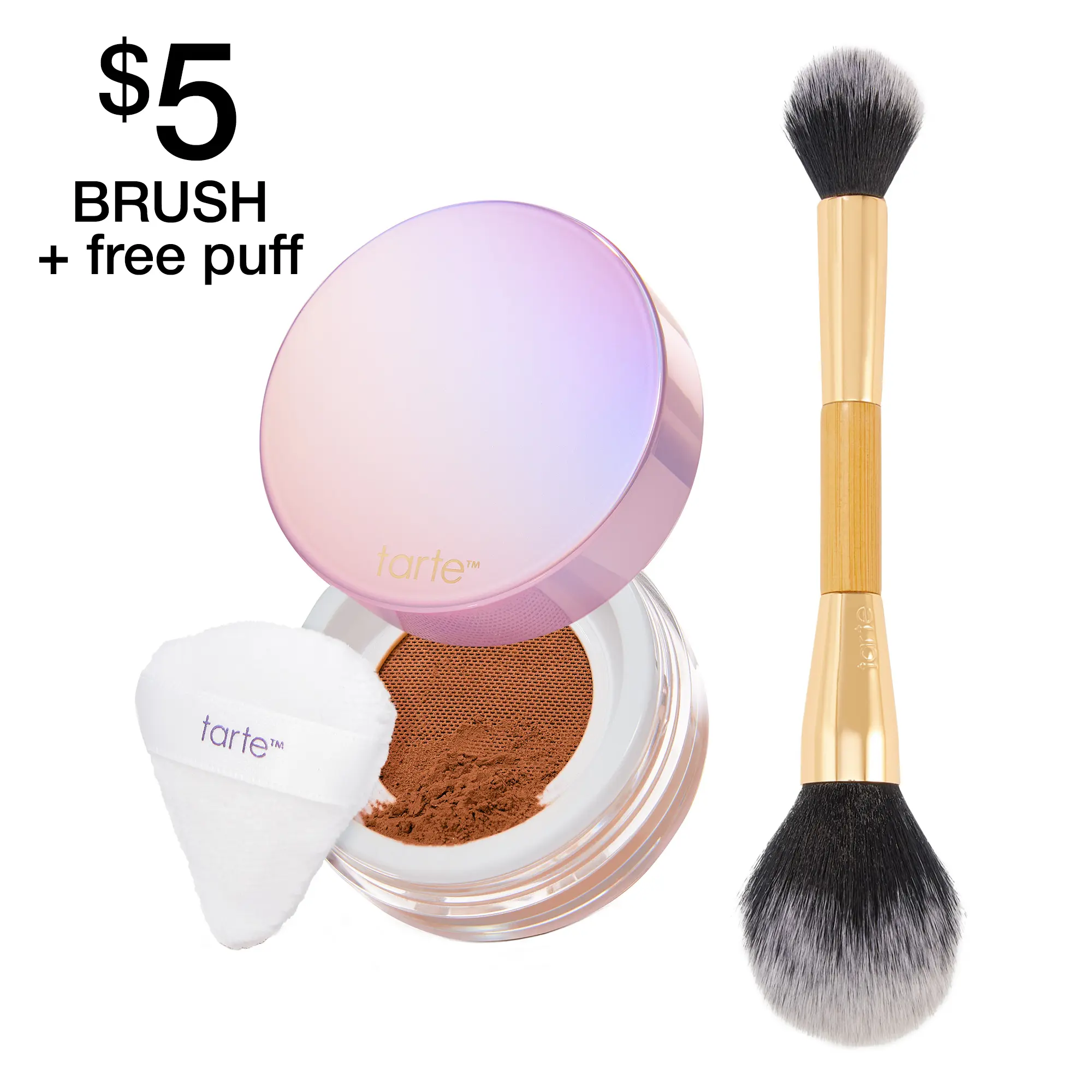 brush + cinnamon powder