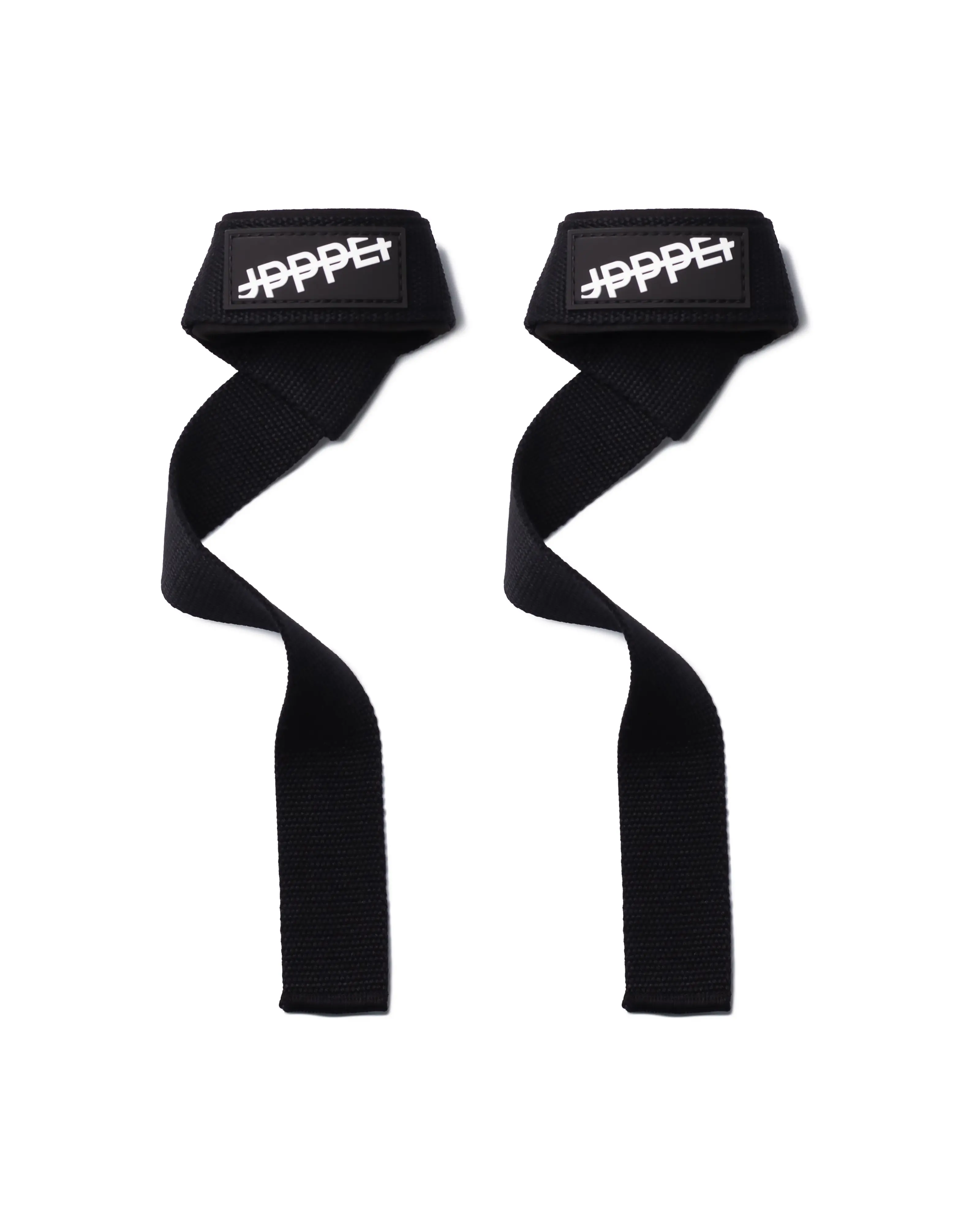 UPPPER Lifting Straps Black - For Deadlifts & Pullups, 22" Cotton, Neoprene Padding