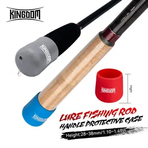 1pc Fishing Rod End Cap Cover, Non-slip & Shock Absorbent, Effectively Protects Rod Tip from Wear and Tear, Soft Silicone Material, Multiple Colors & Sizes (S/M/L), Fits All Types of Fishing Rods, Freshwater & Saltwater Universal, Outdoor Fishing Tackle