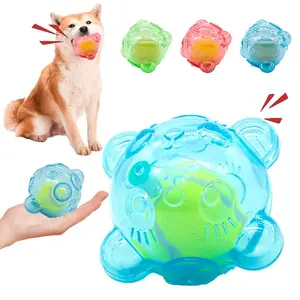 Cute Bear Head Design Pet Interactive Toy, 1 Count Pet Chew Toy, Pet Interactive Sound Toy for Cat & Dog, Interactive Tough Chewer