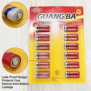24-Pack Long-Lasting Leak-Proof Mercury-Free High Performance Aaa Batteries R03, Ideal for TV Remote, Smart Locks, Clocks, Radios, Small Electronics