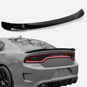 Custom Fit Rear Spoiler for 2015-2024 Dodge Charger - Redeye Style, SRT Hellcat, ScatPack, GT, SXT, SE, R/T 4-Door, OEM Gloss Black ABS Trunk Lip Wing