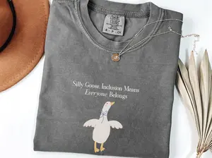 Goose Inclusion T-Shirt, Everyone Belongs Tee for Teachers, Therapists, Neurodiversity Advocates, Autism Acceptance T-Shirt