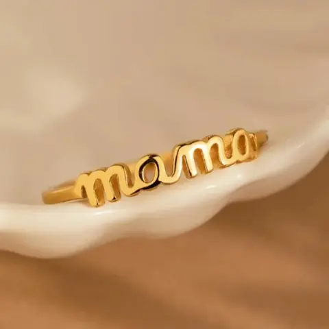 Fashionable Letter Design Ring, Simple Plain Color Ring for Women & Girls, Trendy All-match & Exquisite Jewelry for Birthday Gift, Stackable Rings, Statement Multi Ring, Elegant Ring, Alphabet Design Ring, Stacking Ring