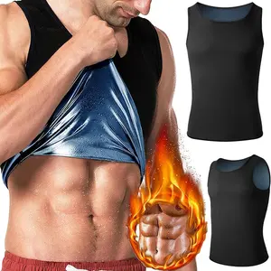 1/2/3/4 Pack Menswear Body Shaper Shapewear Sweat Enhancing Vest Seamless Sauna Suit Sports Tummy Control Workout Tank Top Breathable Comfortable Shirt Compression Sweatshirt Fabric Elastic Clothes Gamis