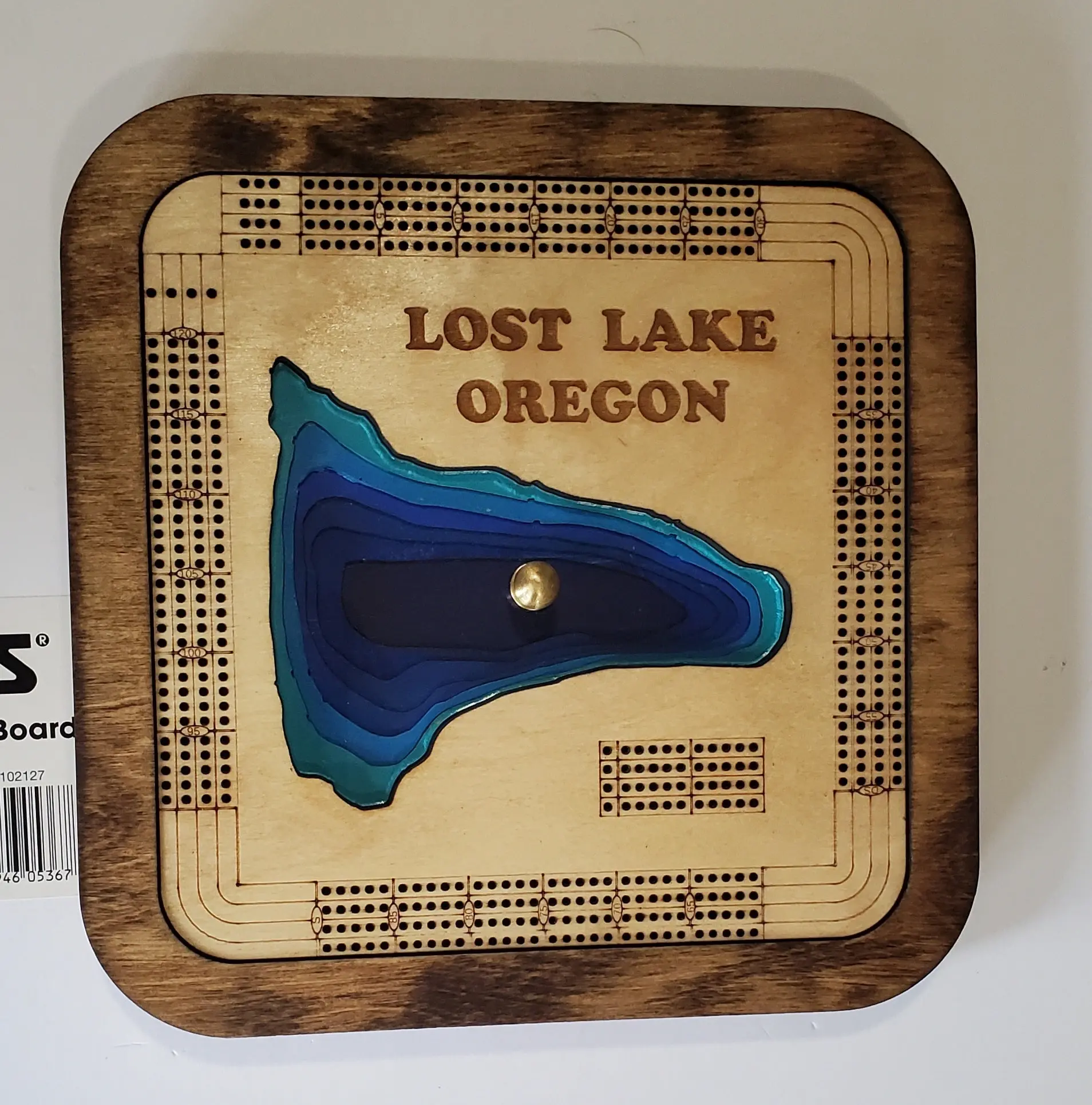 Multiple Layer Lost Lake Cribbage Board