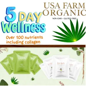 5 Day Wellness Pack 5 Day Brān & 5 Day Uuth Vitality 10 Packets of Snaps Variety All Flavors Tea Beverage Supplement Energy Non-GMO Gluten Free USA Farm Organic