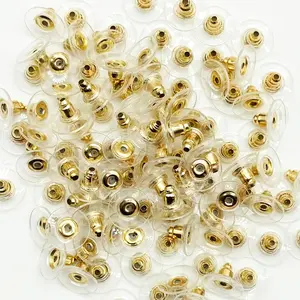 One Pack of 50 Earring Fasteners DIY Jewelry Making Supplies, Essential Tools for Crafting Unique Ear Rings & Accessories