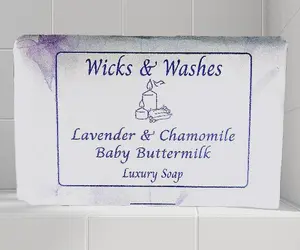 WW's Luxury Soap Bars-Baby Buttermilk Soap with Lavender and Chamomile