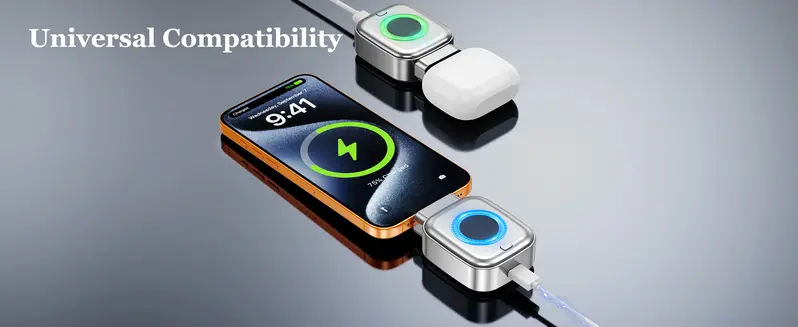 140W Type-C Physical-Disconnect Battery Power Bank - Chargeable Mobile Protection Device with Auto-Eject, Smart Auto-Stop, Anti-Overcharge Tech, Green Light, High Compatibility for Safe Overnight Use (Includes Screenless Bluetooth Earbuds, Hair Curlers)