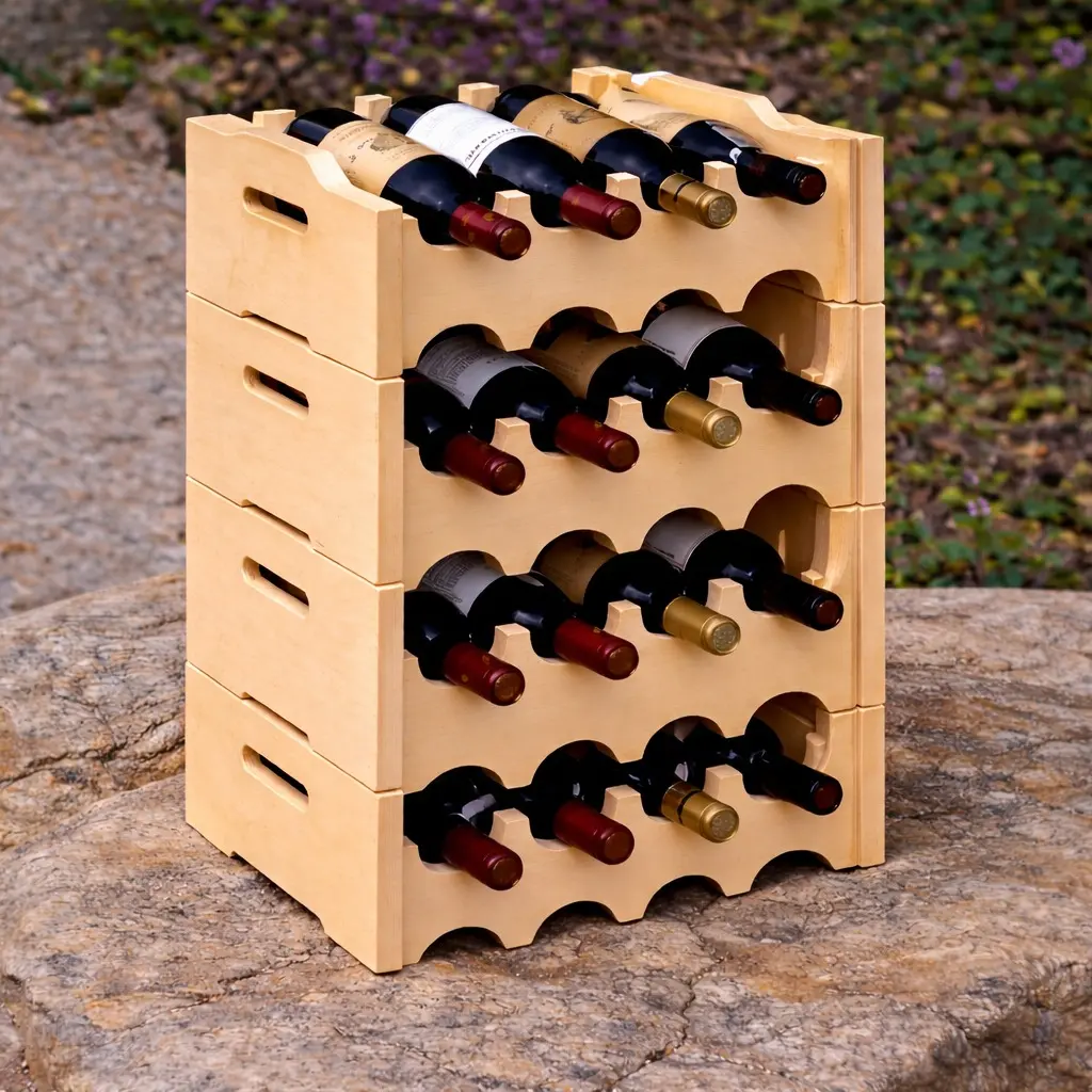 4 Racks (16 Bottles)