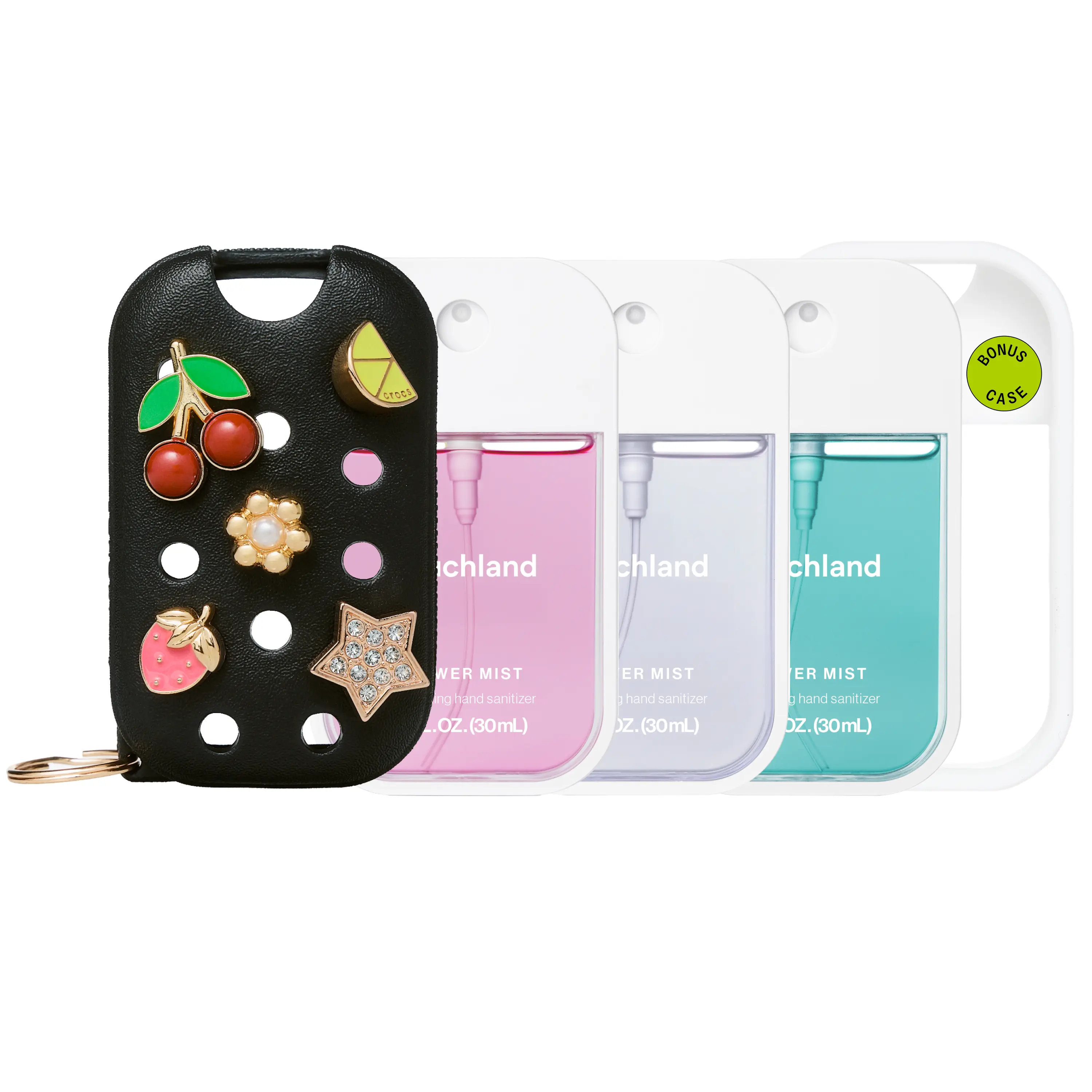 [TikTok Exclusive] Crocs x Touchland Style & Scent Trio Bundle - Crocs Black Hand Sanitizer Case & Bundles