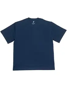 Blank Black T-Shirt 300 GSM Heavyweight Cotton Oversized Fit Comfortable Durable Everyday Wear Navy