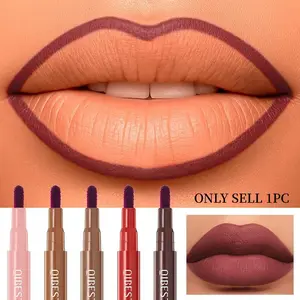 Matte Liquid Lip Liner Pen Sponge Tip Dyeing Lip Gloss Waterproof Long Lasting Lipstick Pencil Sexy Lips Contour Makeup Cosmetic Lipliner