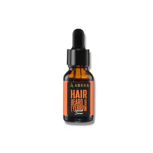 Abera Men's Hair, Beard, Eyebrown Growth Serum (15ml) - Natural Formula for Men with Proven Results