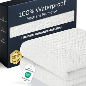Niagara Mattress Protector – 100% Waterproof, Noiseless & Cooling Viscose Made from Bamboo, Deep Pocket, Ideal for Parents & Pet Owners, White