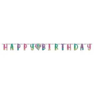 Personalized Large Sparkle Letter Banner - 1 Pc.