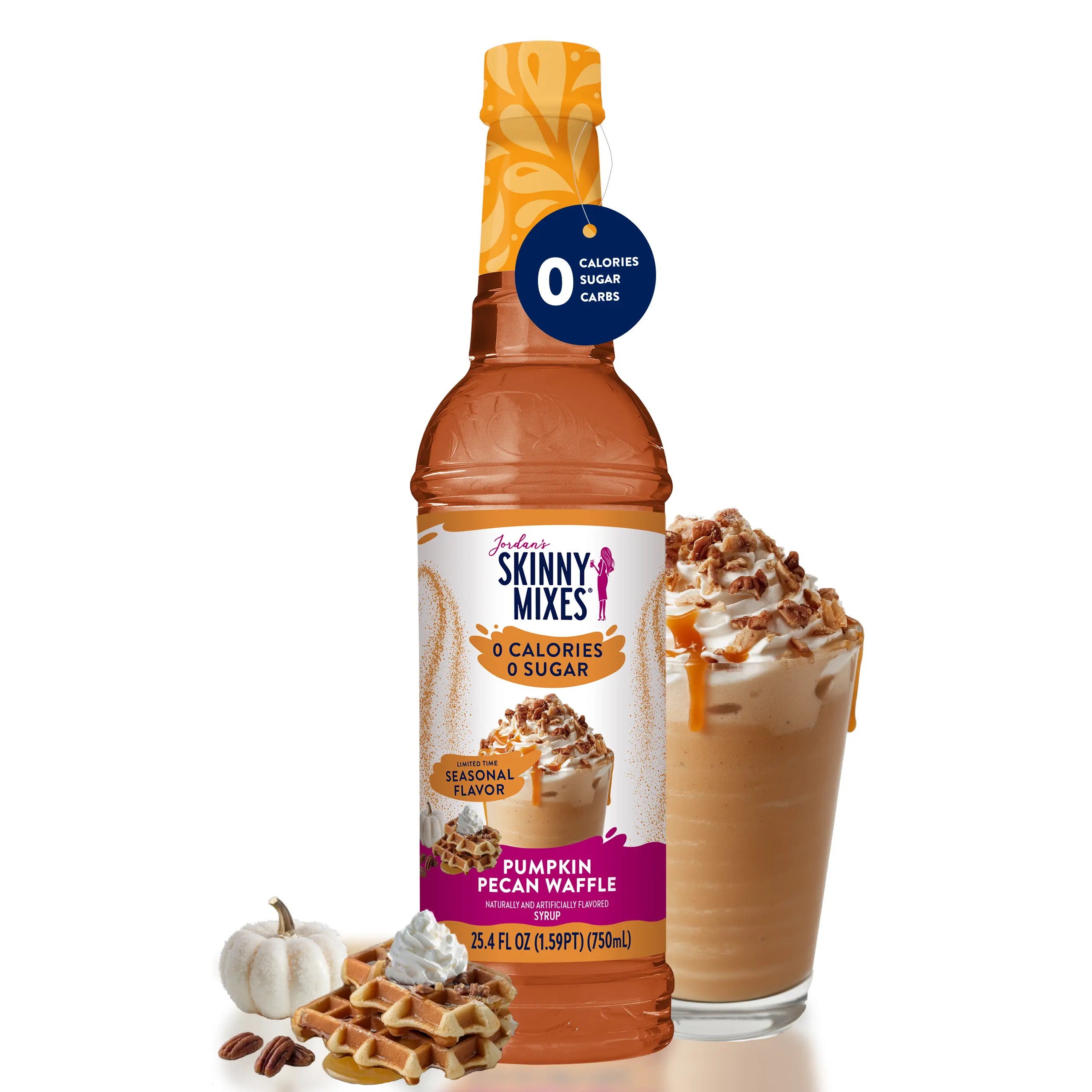 Sugar Free Pumpkin Pecan Waffle Syrup