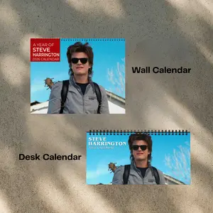 A Year Of Steve 2026 Calendar - Celebrity Merch, Christmas Gift I Home Decor, Office Decor - Fan Gift, Unique Holiday Gift