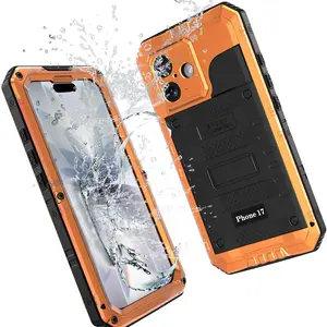 Fin Case For iPhone Air 17 Pro Max 17Pro 17 IP68 Waterproof Metal Heavy Duty Shockproof Cover Glass Screen Protector