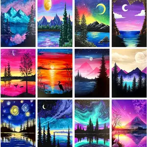 Adult Diamond Painting Kit, DIY Round Full Drill Art Set, Beginner Friendly, Home Wall Decor, Unique Gift Idea, DIY Kits, Diamond Art Tools, 12 Counts