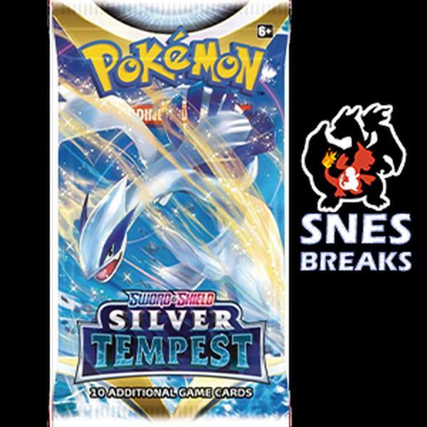 SNES BREAKS Pokemon Silver Tempest Booster Pack