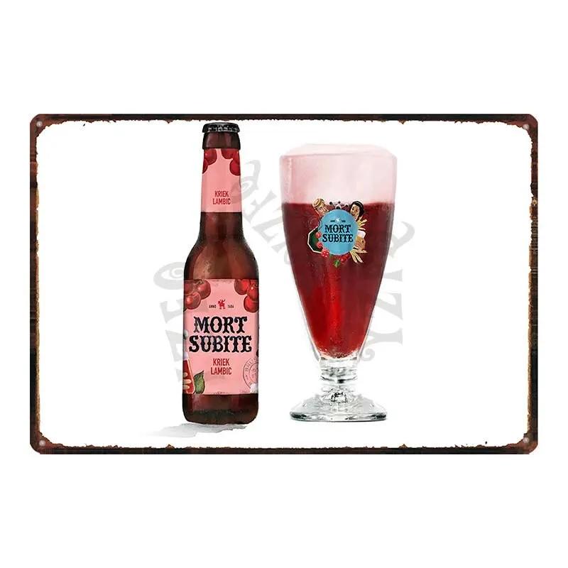 8x12inch   Vintage Belgian Beer Metal Plate Tin Sign Wall Bar Home Art Decor Retro Kitchen Poster